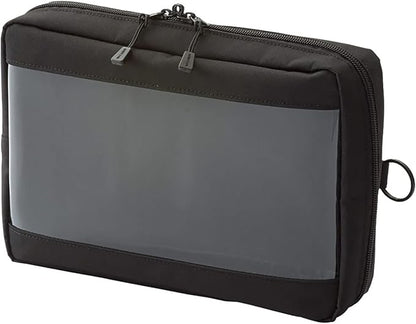 Lihit  Lab  Pouch Clear Box A6 Black F7582-24