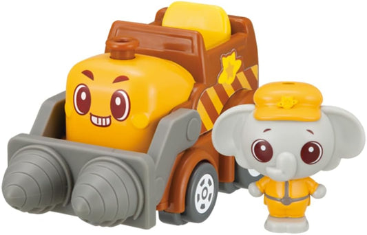Takara Tomy Go! Go! Vehicles - Talking Vehicles - Pao and Garun Set Hole-Digging Master Edition