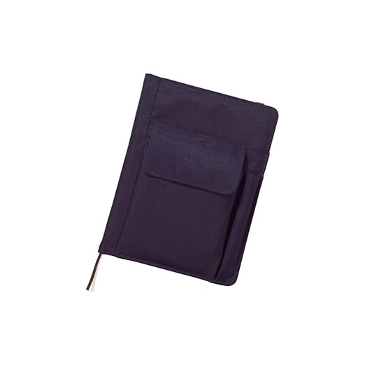 Lihit Lab Smart Fit Notebook Cover, Navy, A5, 7 x 9.5 '', (N1647-11)