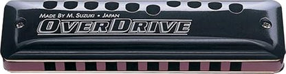 Suzuki MR-300-A Overdrive Deluxe Bendable 10-Hole Diatonic Harmonica, Key of A