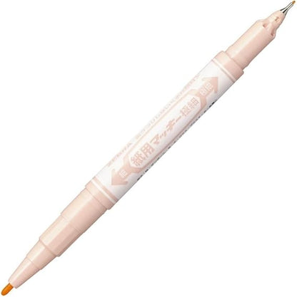 Zebra B-WYTS5-PU Water Based Pen Paper Mackie, Extra Fine Point, Purple, 10 Pieces (10 oranges, Extra fine)
