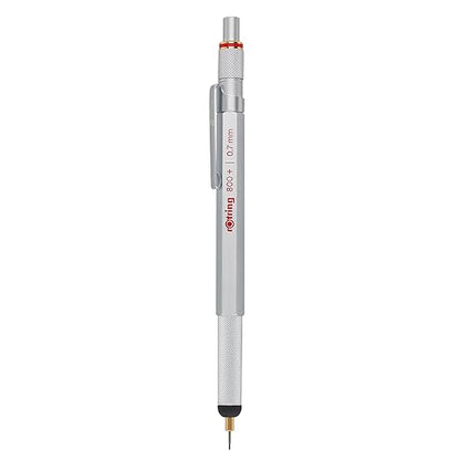 Rotring 800+ Mechanical Pencil and Touchscreen Stylus, 0.7 mm, Silver
