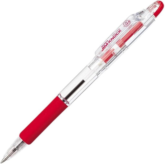 Zebra Oil-based Ballpoint Pen Jim Knock 0.7 Red 10 pcs B-KRB-100-R