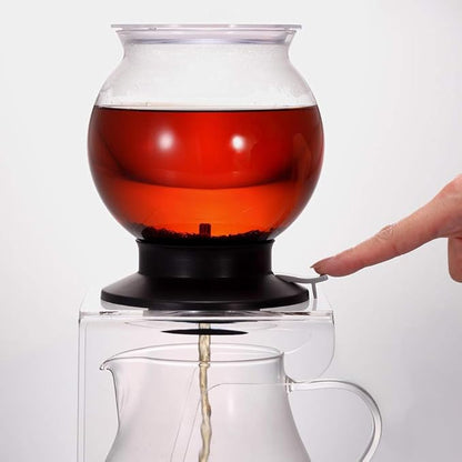 Hario Largo Tea Dripper TDR-80B Press The Witch, 800ml (27-ounce), Clear