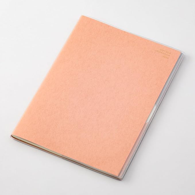 Midori Double Schedule 2026 B6 Monthly To Do Orange 22387006 (Begins October 2025)