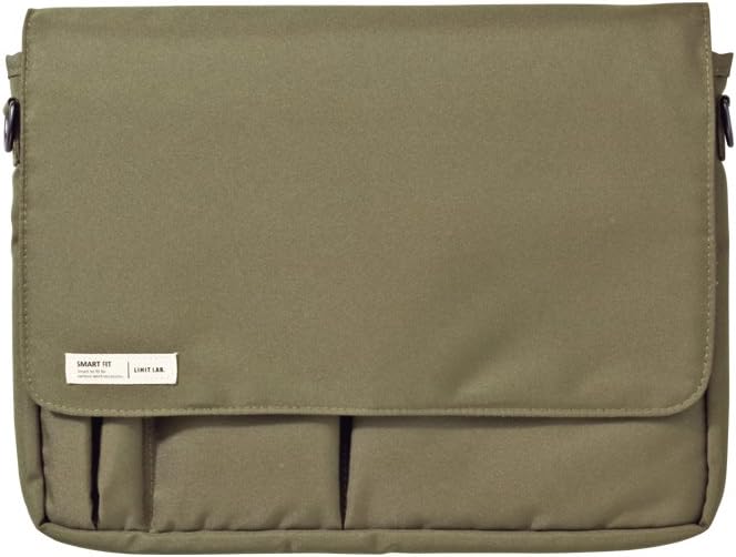 Lihit Lab Smart Fit A7577-22 Carrying Pouch, 11.7 x 8.3 inches (A4 / 297 x 210 mm), Olive