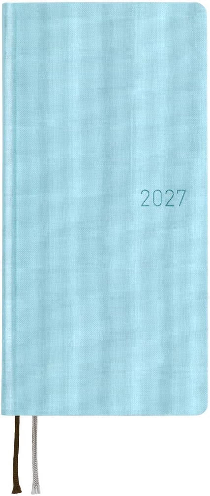 Hobonichi Planner, 2027 Weeks, Colors/Seagrass, From January, Weekly Notebook, Weekly Left