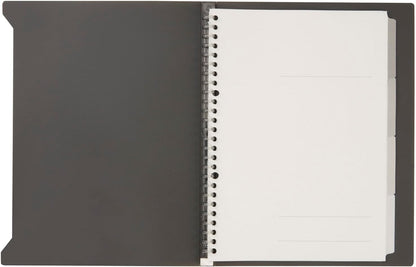 Maruman Loose Leaf Binder, B5, Kakesel, 26 Holes, Charcoal Gray F022-22