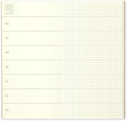 Midori Notebook Planner Refill Weekly Free Regular Size 14331006