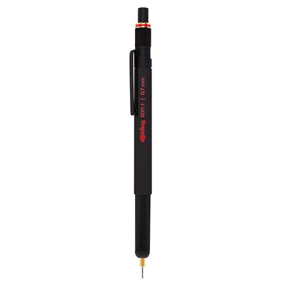 Rotring 800+ Premium Hybrid Mechanical Pencil & Touchscreen Stylus, 0.7mm, Black Barrel