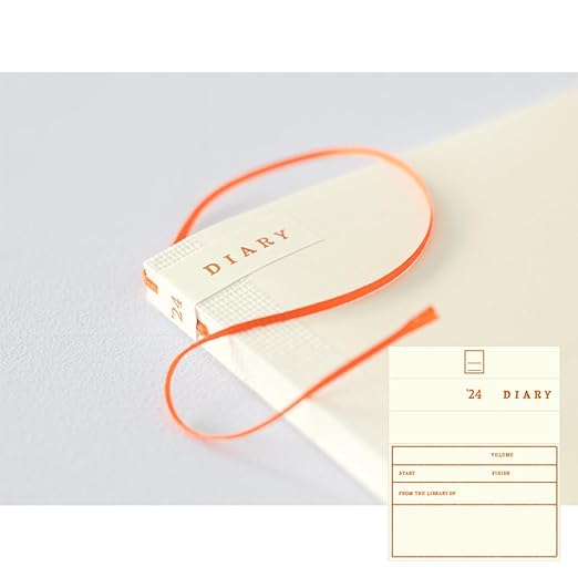 Midori 22278006 MD Notebook Diary, Notebook Stickers, 2024, M, Monthly (Starts December 2023) Paperback (Monthly)