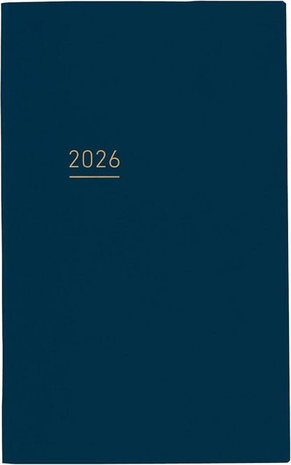 Kokuyo Jibun Notebook Lite Notebook 2026 Monthly Weekly A5 Slim Navy JL1DB-26 Starts on December 2025