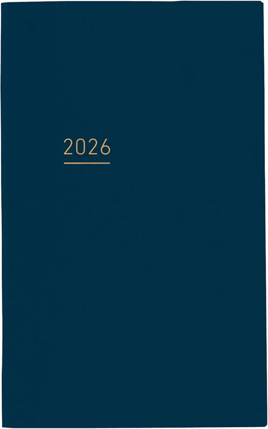 Kokuyo Jibun Notebook Lite Notebook 2026 Monthly Weekly A5 Slim Navy JL1DB-26 Starts on December 2025