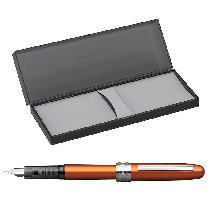 Platinum Fountain Pen, Plaisir Fine Nib, Nova-Orange (Pgb-1000 #25-F)