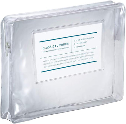 Kokuyo F-VBF230T Classical Pouch, A4 Case, Clear
