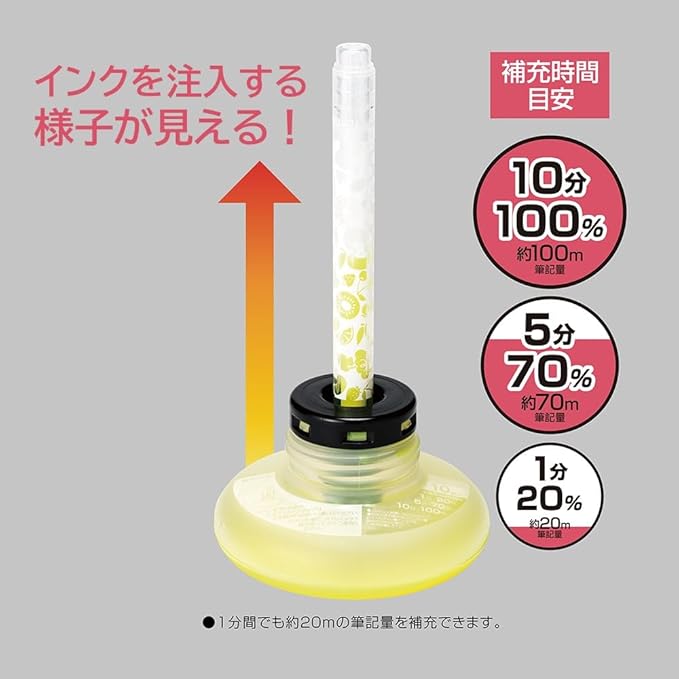TOMBOW GCA-333APAZ Highlighter Refill Ink, Firefly Coat Charger, 3 Colors (Yellow, Peach, Sky Color) & Kara Pen, Set of 3