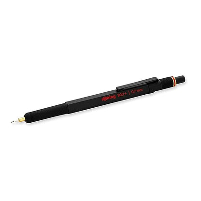 Rotring 800+ Premium Hybrid Mechanical Pencil & Touchscreen Stylus, 0.7mm, Black Barrel