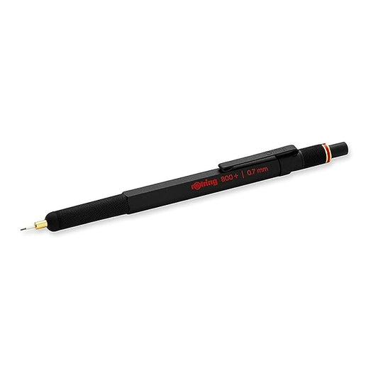 Rotring 800+ Premium Hybrid Mechanical Pencil & Touchscreen Stylus, 0.7mm, Black Barrel