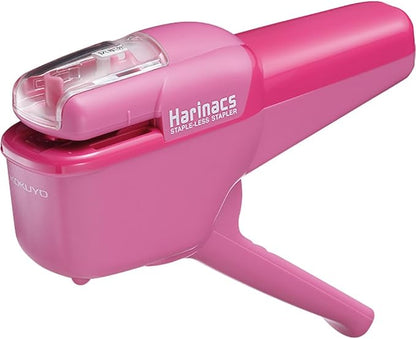 Kokuyo SLN-MPH105G Harinacs Press Stapleless Stapler, No Hole, Green
