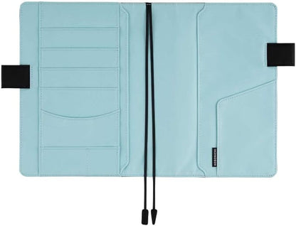 Hobonichi Cousin (A5) Notebook Cover Colors/Black x Clear Blue