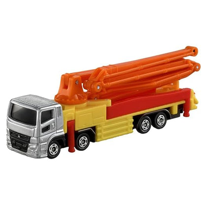 Takara Tomy Tomica Long Type Tomica No. 127 Mitsubishi Fuso Super Grate Concrete Pump Car Mini Car