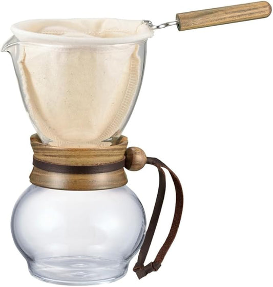 HARIO Nel Drip Pot Wood Neck 1-2 cups Present Gift DPW-1