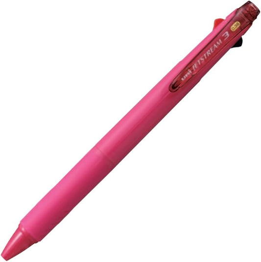 Uni Mitsubishi Pencil 3-Color Ballpoint Pen Jetstream 0.38 Rose Pink Easy to Write SXE3400381P66