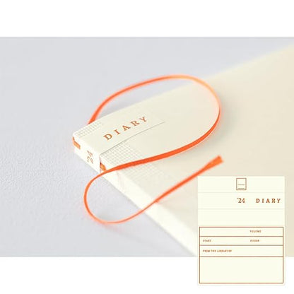 Midori 22278006 MD Notebook Diary, Notebook Stickers, 2024, M, Monthly (Starts December 2023) (New book (monthly)