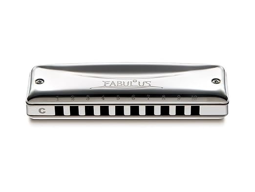 Suzuki F-20J-C Fabulous 10-Hole Diatonic Just Temperament Harmonica, Key of C