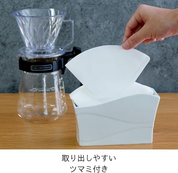 HARIO Trapezoidal Coffee Filters, 1 to 4 Cups, 160 Sheets Set of 40 Sheets x 4, Amazon Original Set, Made in Japan, FSC Certified Paper, 02 W, White PEF-02-40W-4S-AZ+