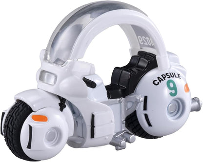 Takara Tomy Dream  x Dragon Ball Bulma's Capsule No.9 Bike Mini Car Toy, 3 Years and Up