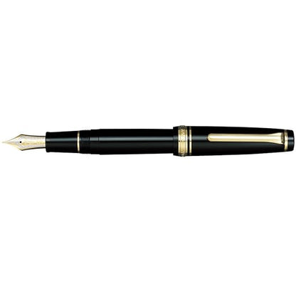 SAILOR Professional Gear Black 21ct Gold Nib with Gold Plated Trims Fountain Pen