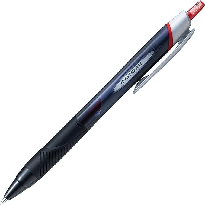 uni Mitsubishi Pencil Jetstream Oil-Based Ballpoint Pen, 0.38mm, Red, Easy to Write, SXN-150-38.15