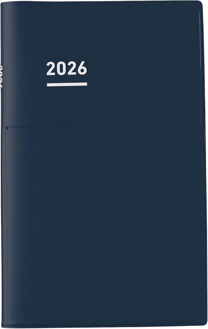 Kokuyo Jibun Notebook Biz 2026 Monthly A5 Slim Matte Navy Ni-JB1DB-26 Starts on December 2025
