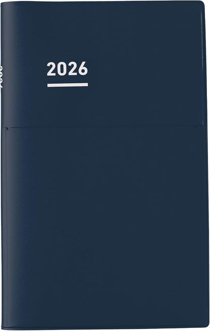 Kokuyo Jibun Notebook Biz 2026 Monthly A5 Slim Matte Navy Ni-JB1DB-26 Starts on December 2025