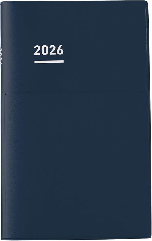 Kokuyo Jibun Notebook Biz 2026 Monthly A5 Slim Matte Navy Ni-JB1DB-26 Starts on December 2025