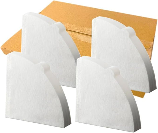 Hario VCF-02-40W-4S-AZ+ V60 Coffee Filter, For 1-4 Cups, 160 Sheets, Set of 40 Sheets × 4 Packs, Amazon Original Set, Made in Japan, FSC Certified Product, 02, W, White