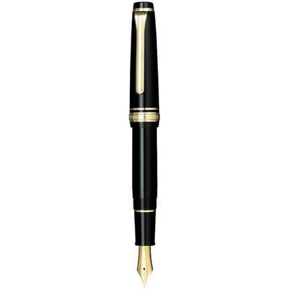 SAILOR Sapporo Black 14ct Gold Nib with Gold Plated Trims Fountain Pen