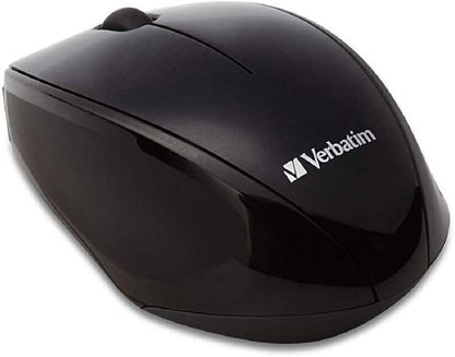 Verbatim MUSWBLRV1 Wireless Mouse Wireless 2.4 GHz Blue LED Sensor Receiver Included Red