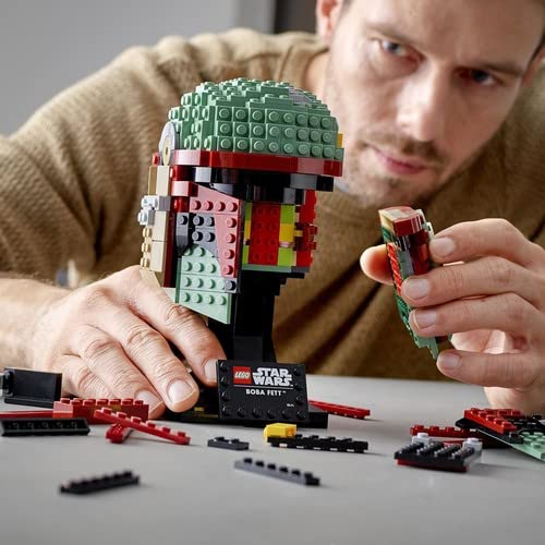 LEGO Star Wars Boba Fett Helmet 75277 Collectible Building Kit (625 Pcs),Multicolor