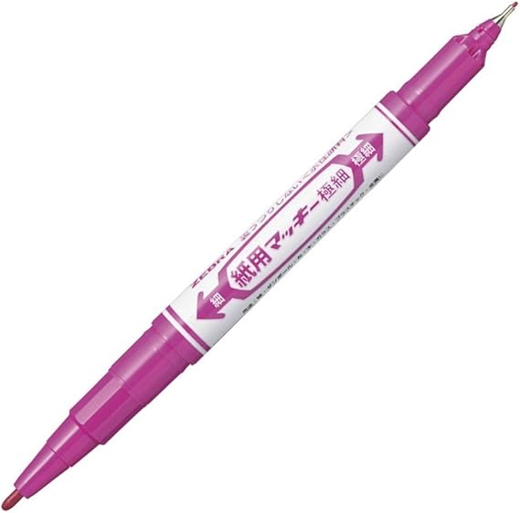 Zebra B-WYTS5-PU Water Based Pen Paper Mackie, Extra Fine Point, Purple, 10 Pieces (10 oranges, Extra fine)