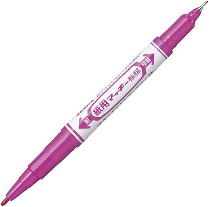 Zebra B-WYTS5-PU Water Based Pen Paper Mackie, Extra Fine Point, Purple, 10 Pieces (10 oranges, Extra fine)