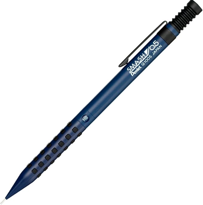 Pentel Q1005-11A Smash Mechanical Pencil, 0.02 inches (0.5 mm), Navy