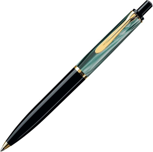 Pelikan K200 Ballpoint Pen, Oil-based, Marble Green, Classic