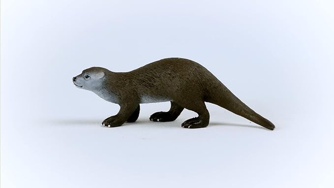 Schleich Wild Life 14865 Fishing Otter, for Children from 3+ Years, Toy Figure