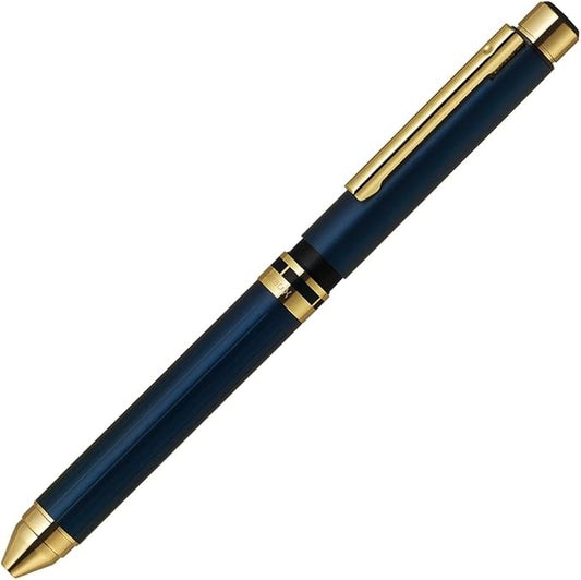 Zebra Multifunction Pen, Sharbo X Premium, TS10, Navy Gold, SB21-C-NVG, Product Size: 5.6 x 0.6 x 0.5 inches (142.9 x 15.5 x 11.8 mm), 0.9 oz (26.0 g).