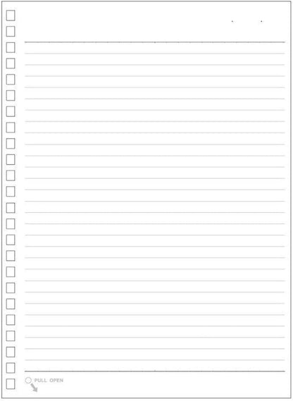 Lihit Lab Twist Notebook Loose Leaf A5 24 Holes B Ruled 30 Sheets N1650