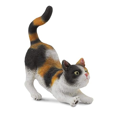 Collecta  Cat Stretching, Multi Color
