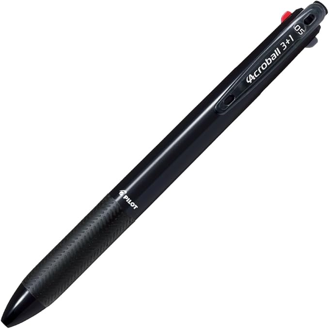 PILOT Multi-function Pen Acroball 3+1 3-color Ballpoint Pen (Black, Red, Blue) 0.5mm + Sharp [Black] BK