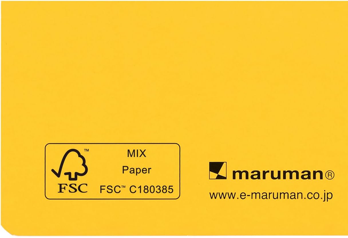 Maruman Notebook, Ring Notebook, Utoka, A5, 4mm Grid, Yellow, N460-04